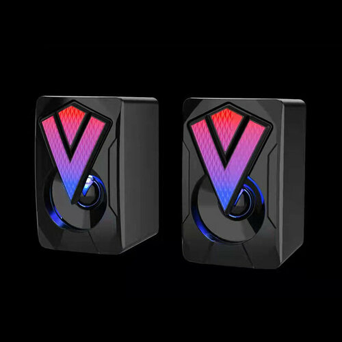 Колонки для компьютера 6 вт подсветка питание от USB LED TP 62000₽