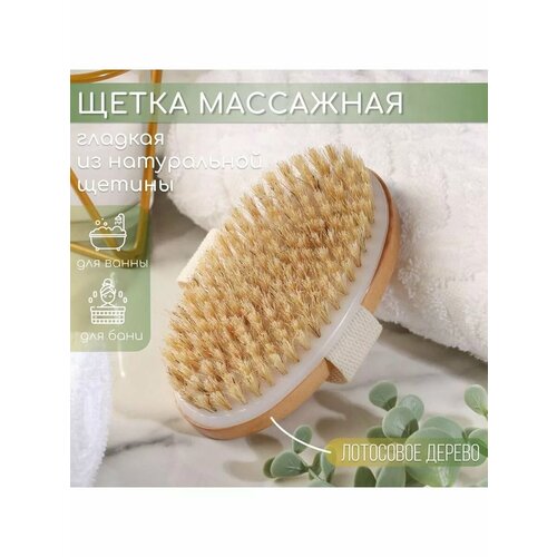 Щётка массажная из натуральной щетины 637₽