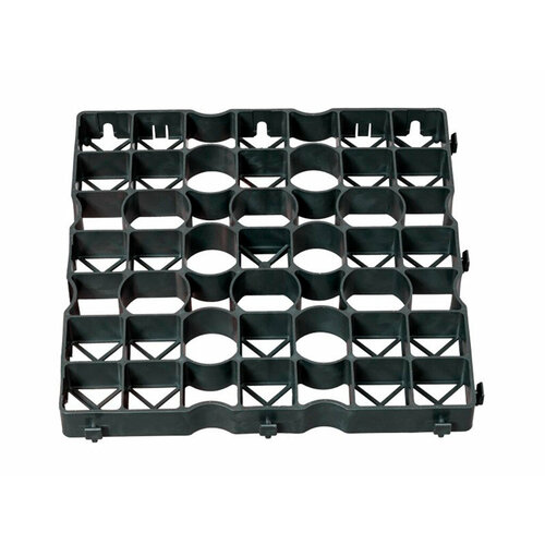 Газонная решетка усиленная 50х50х4 см ГеоПластБорд 1 штука цвет черный 552₽