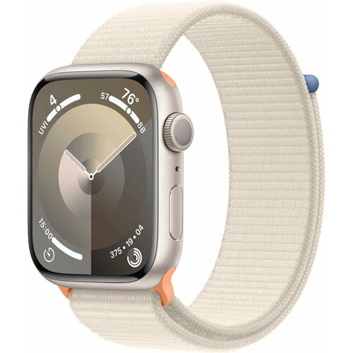 Умные часы Apple Watch Series 9 41 мм Aluminium Case GPS Starlight Sport Loop 62584₽