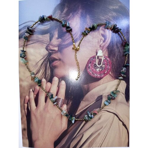 Бусы, длина 52 см, мультиколор