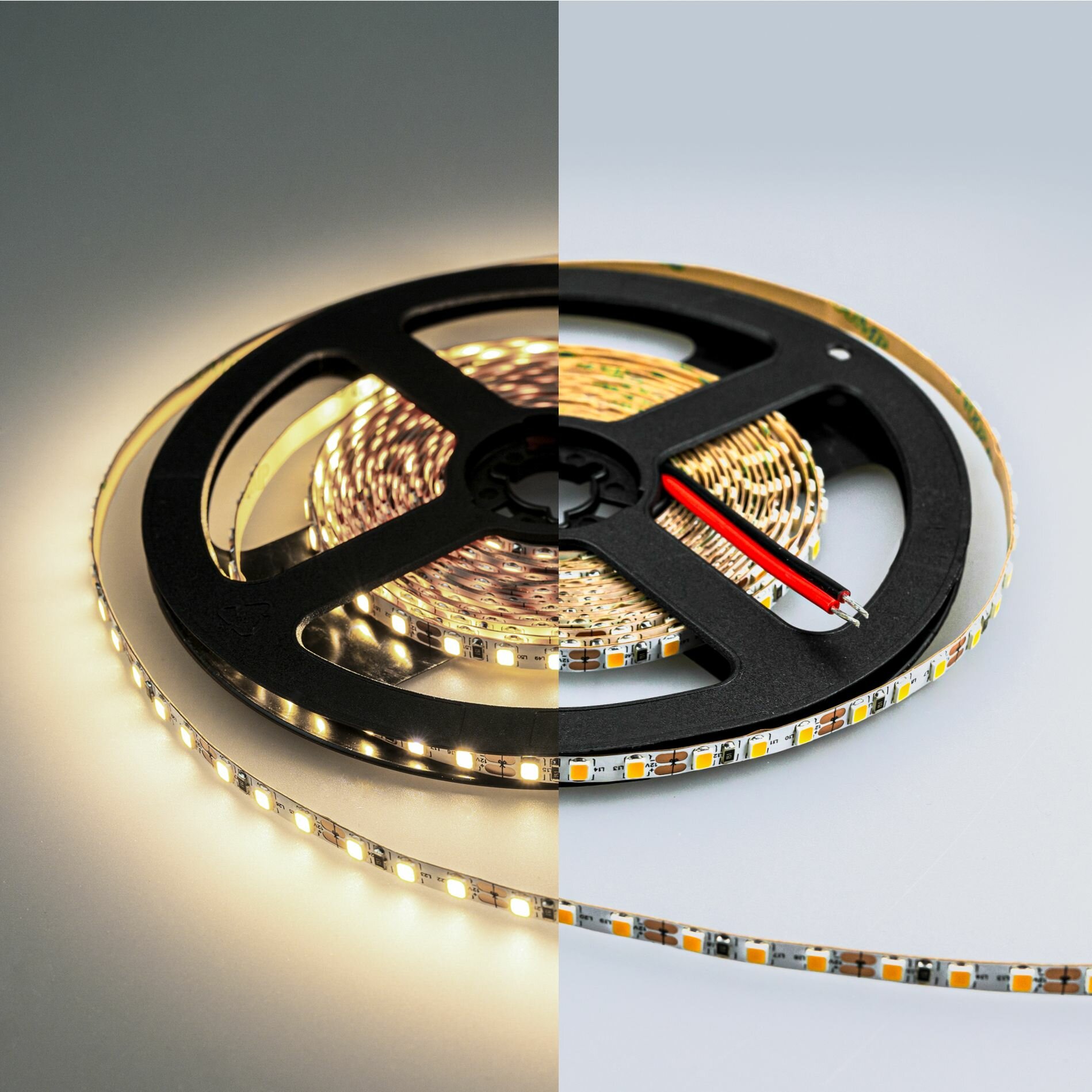 Светодиодная лента LUX "Eleganz 12В", 9,6 Вт 2835, Ш-5мм, 120 LED, IP20 нейтральный белый, 10м