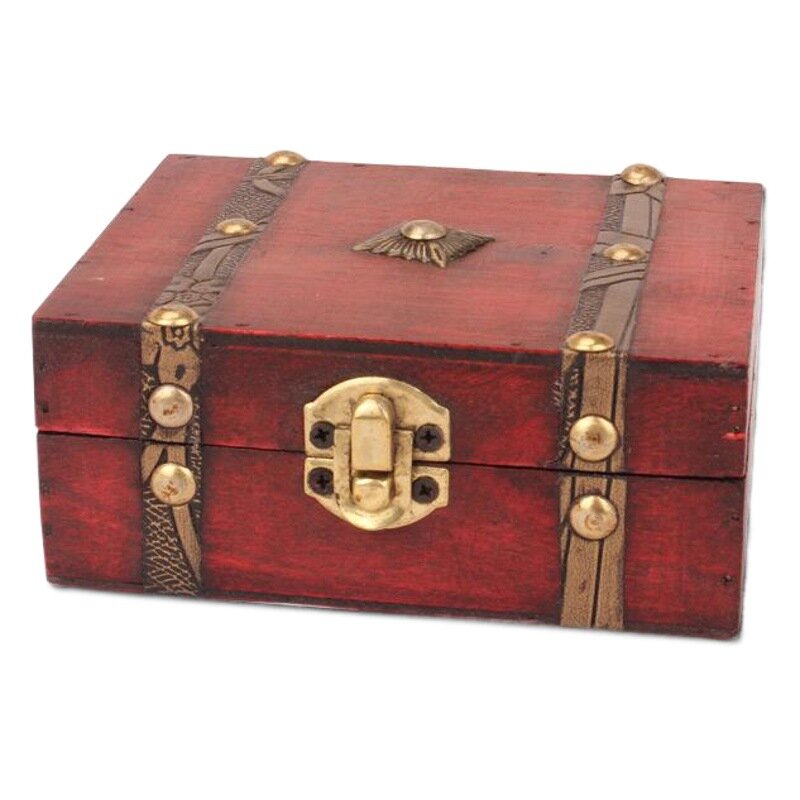 фото Ящик для хранения "Vintage", с крышкой, с двойным ремешком