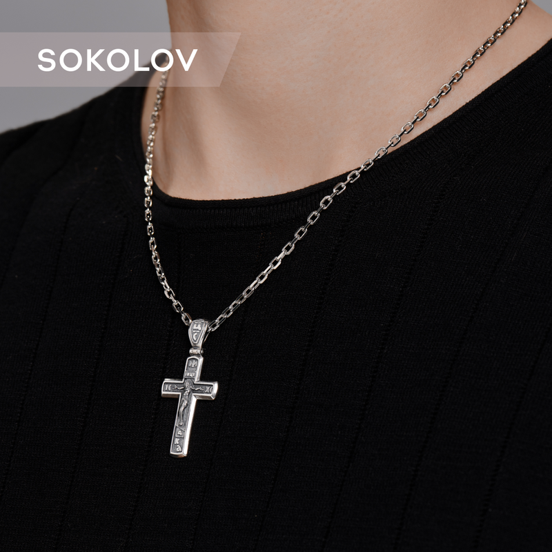 Подвеска SOKOLOV, серебро, 925 проба, чернение