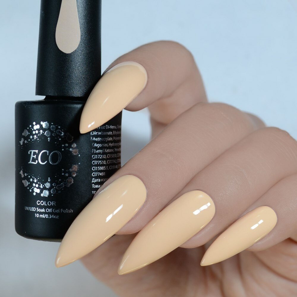 фото Гель-лак для ногтей ТМ ECO №06 Основная (шеллак), карамельный, 10мл