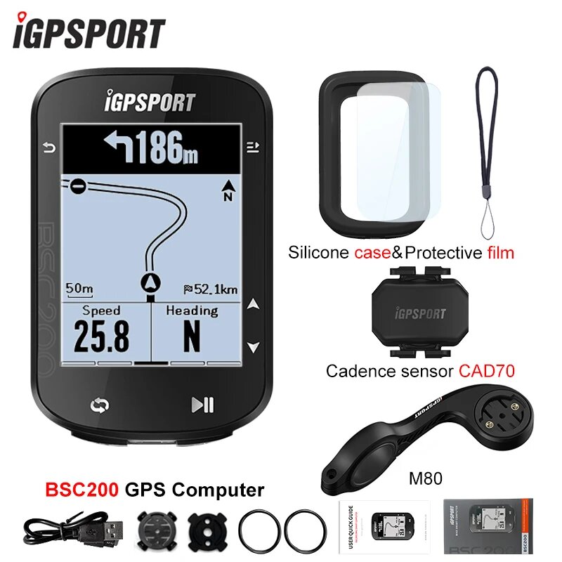IGPSPORT BSC200 Велокомпьютер, Черный