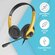 Наушники с микрофоном A4Tech Fstyler FH100U желтый/черный 2м накл...