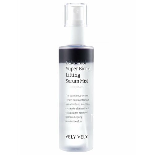 Двухфазный антивозрастной мист с бакучиолом Vely Vely Bakuchiol Super Biome Lifting Serum Mist 100 мл