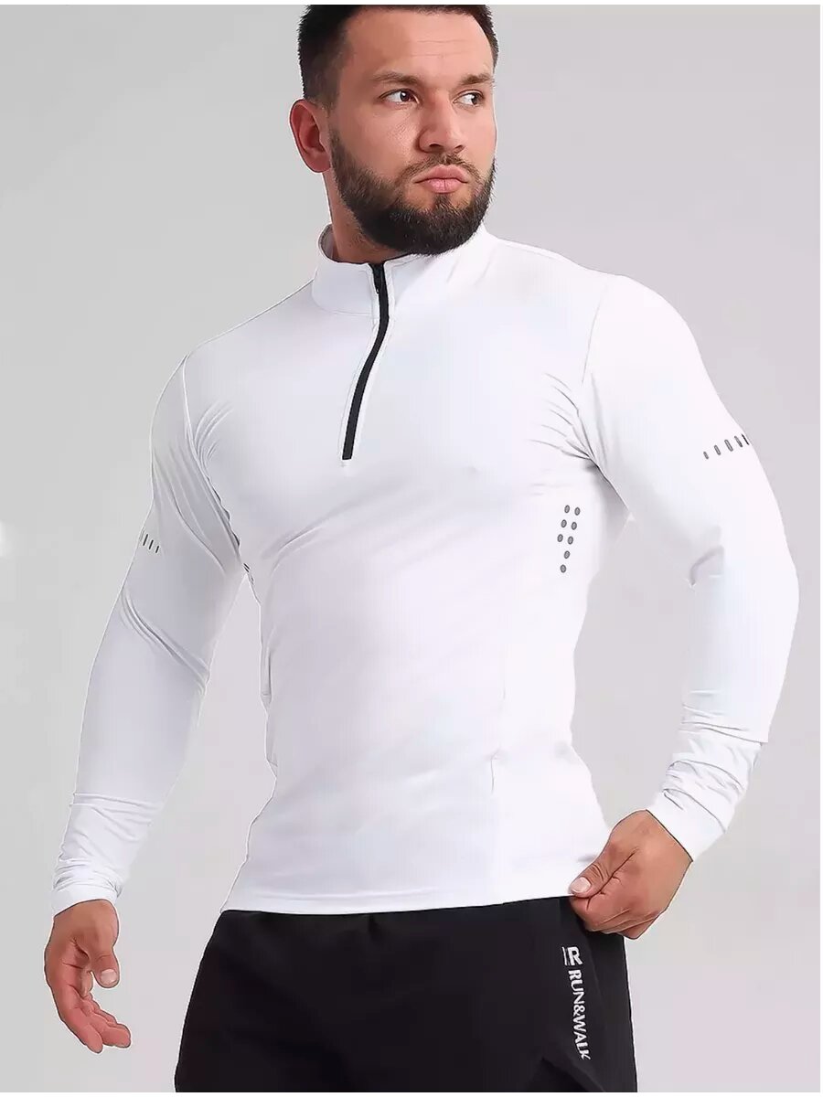 Лонгслив спортивный ROKSPORT, размер XL, , белый