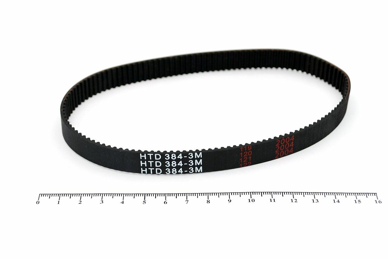 Ремень зубчатый синхронный HTD 500 5М 15 приводной черный — фото 1
