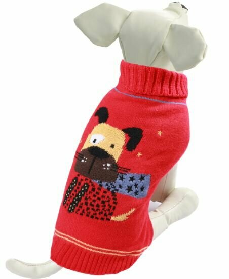 Triol Свитер для собак "Собачка" красный размер XXL (45см)