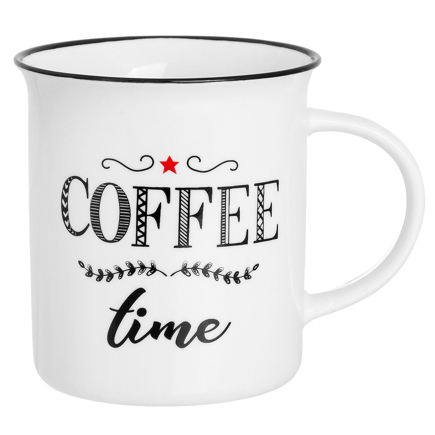 Кружка, чашка для чая, кофе 310 мл Elan Gallery 10,7*7,5*9 см "COFFEE TIME"