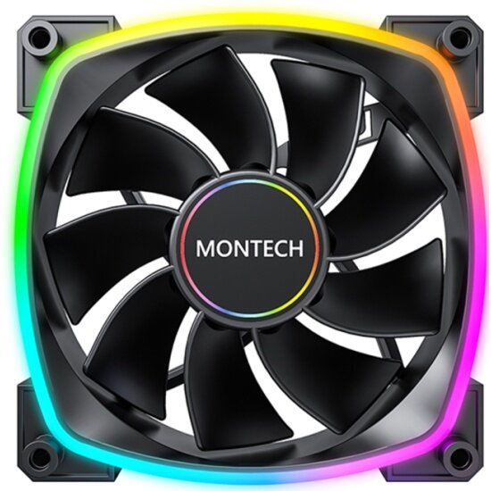 Вентилятор для корпуса Montech RX140 Reverse ARGB BLACK — фото 1