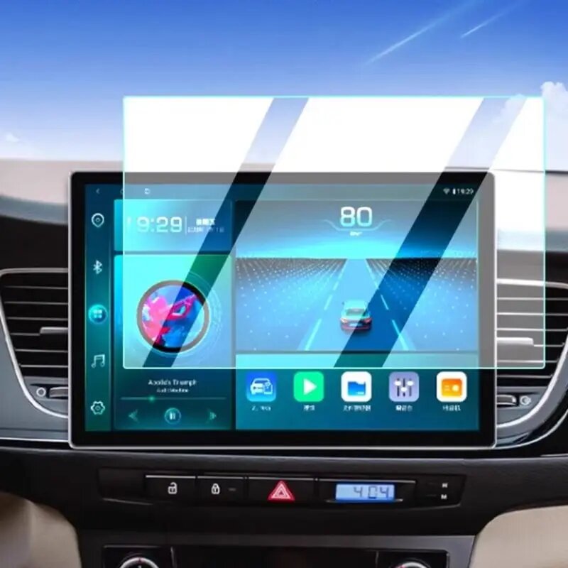 13,1-дюймовое автомобильное закаленное стекло для радио, DVD, GPS, ЖК-дисплей, пленка для полного сенсорного экрана, защитная пленка HD с большим экраном, автоаксессуары