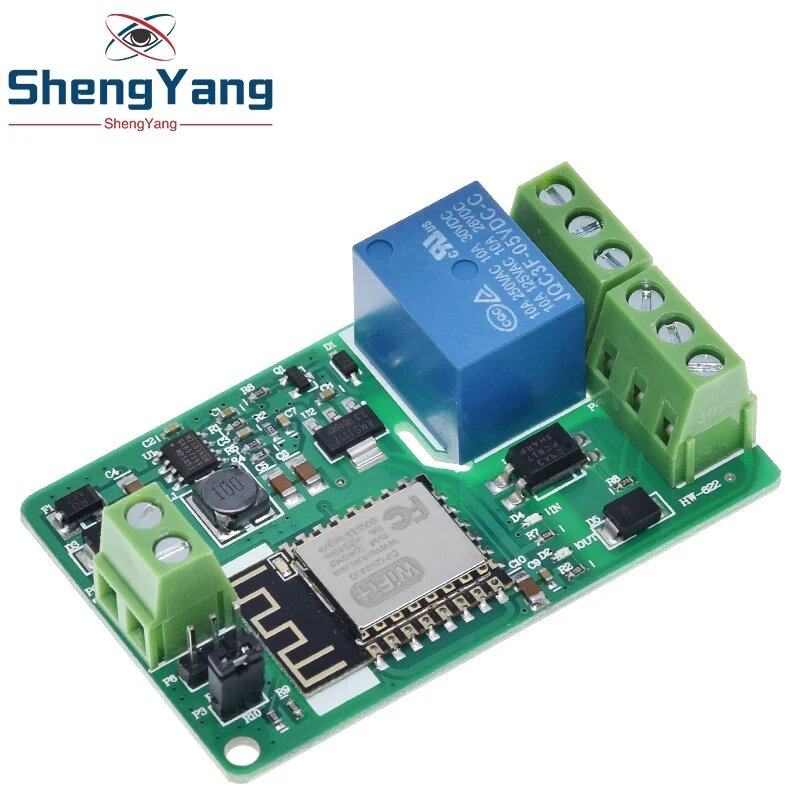 Релейный модуль TZT ESP8266 10А 220В, ESP-12F Relay Modul — фото 1
