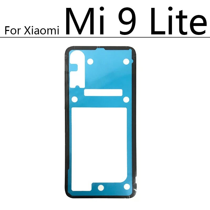 Клейкая лента на заднюю крышку корпуса аккумулятора для Xiaomi Mi 8 9 10 lite Голубой, For Mi 9 lite
