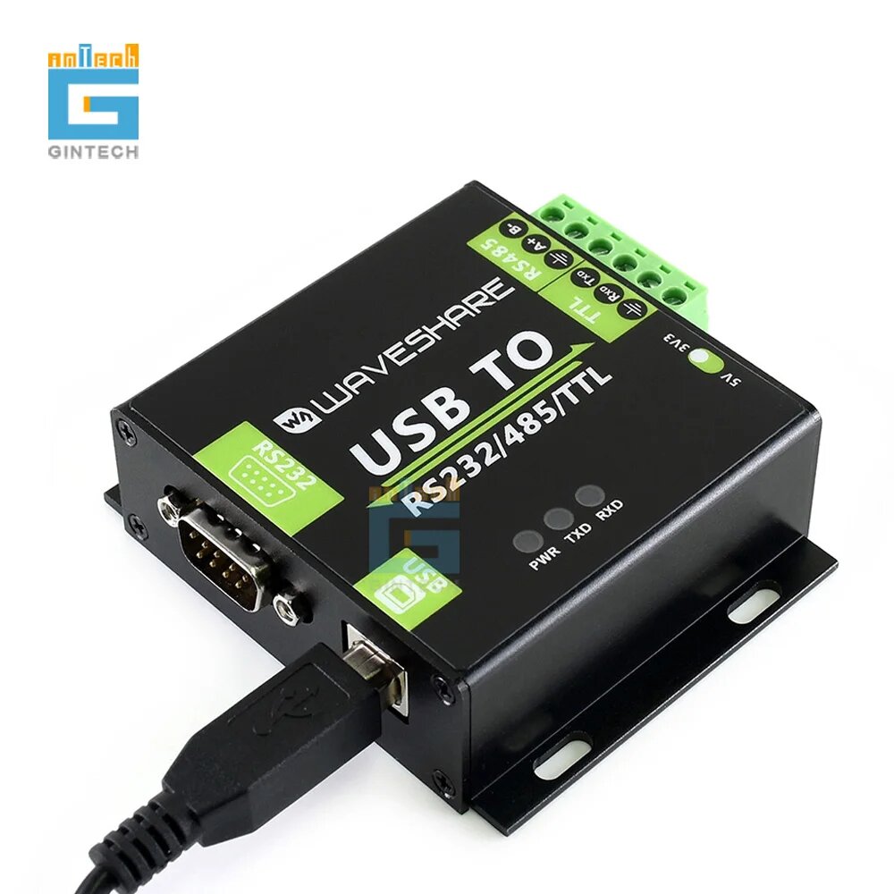 Преобразователь интерфейса USB в RS232/485/TTL, промышленная изоляция, поддерживает операционные системы Windows 10/8,1/8/7 / XP