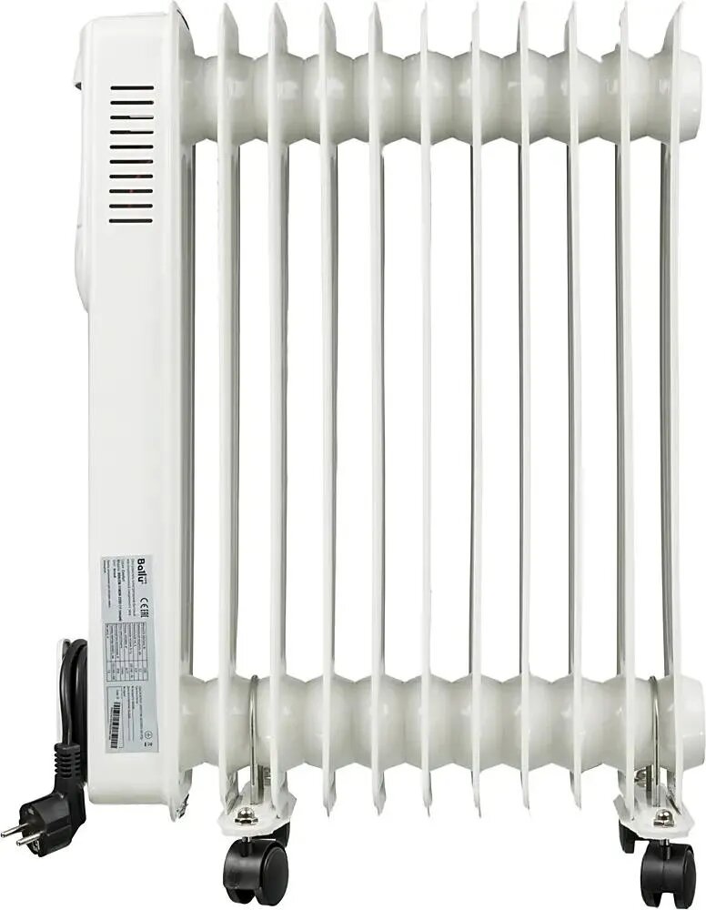 Изображение Масляный радиатор Ballu Comfort BOH/CM-11WDN, с терморегулятором, 2200Вт, 11 секций, 3 режима, белый
