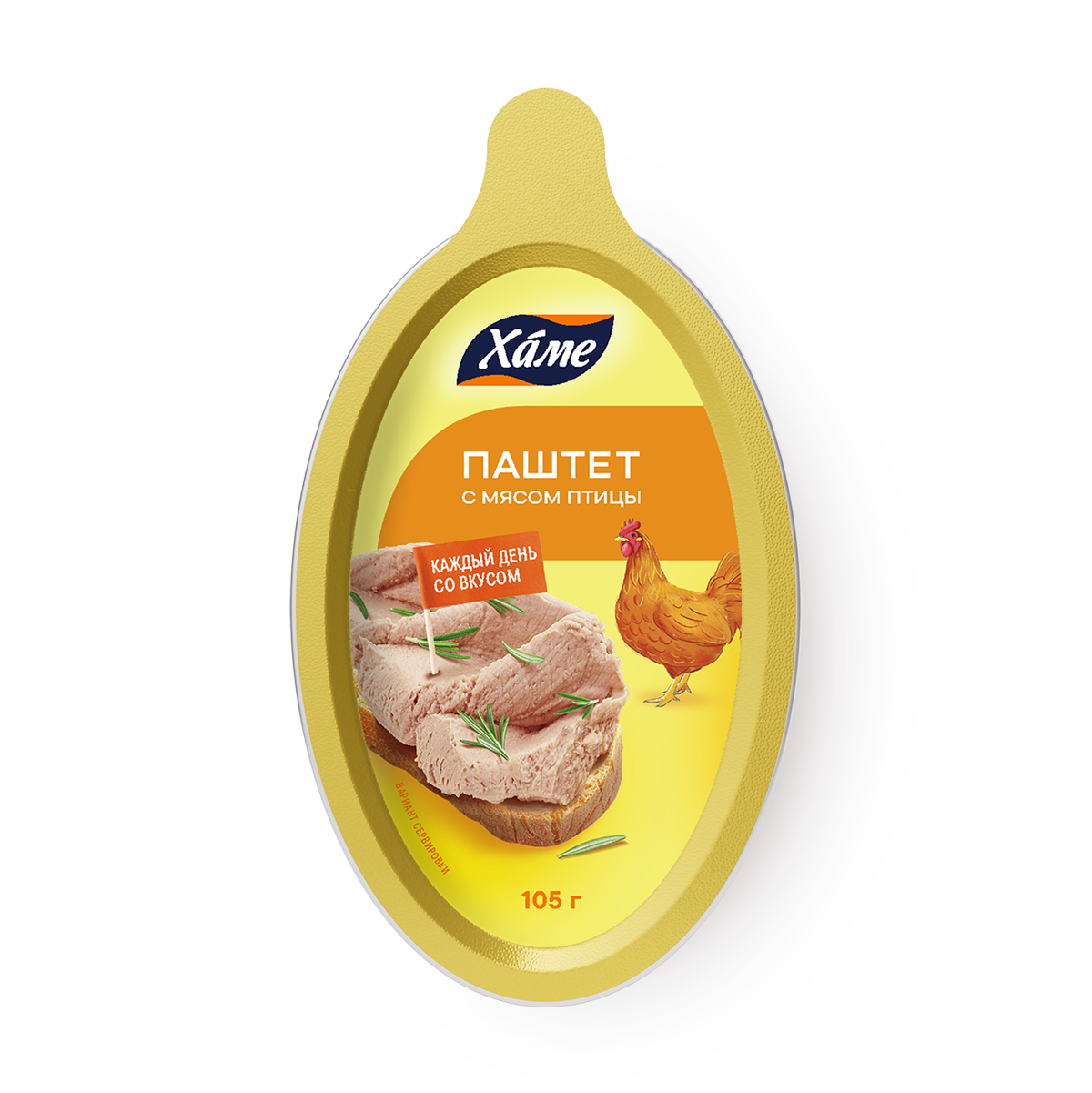 Паштет Hame "Хаме", с мясом птицы, с экстрактами пряностей, ламистер, 105 г