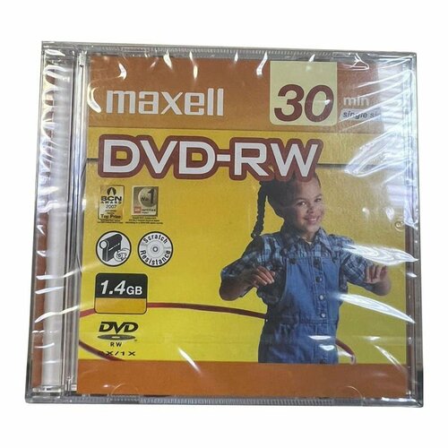 Цифровой оптический диск mini DVD-RW Maxell, 30 min, 1,4 Gb.