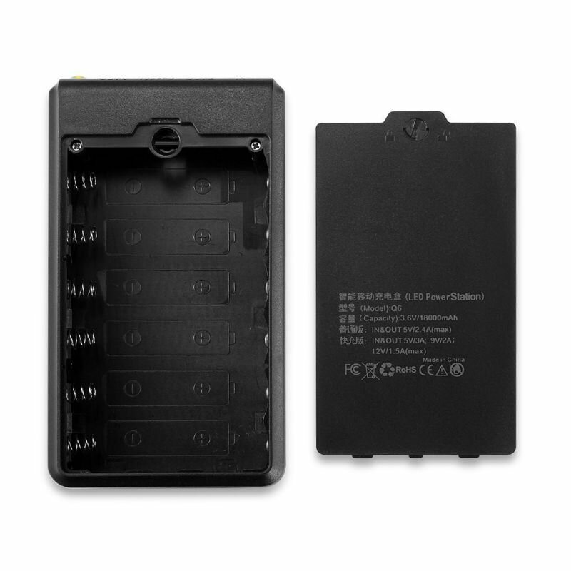 (Без батареи) двойной USB 6x18650 аккумуляторы DIY Power Bank Box держатель для чехла-адаптера зарядного устройства для стола мобильного телефона