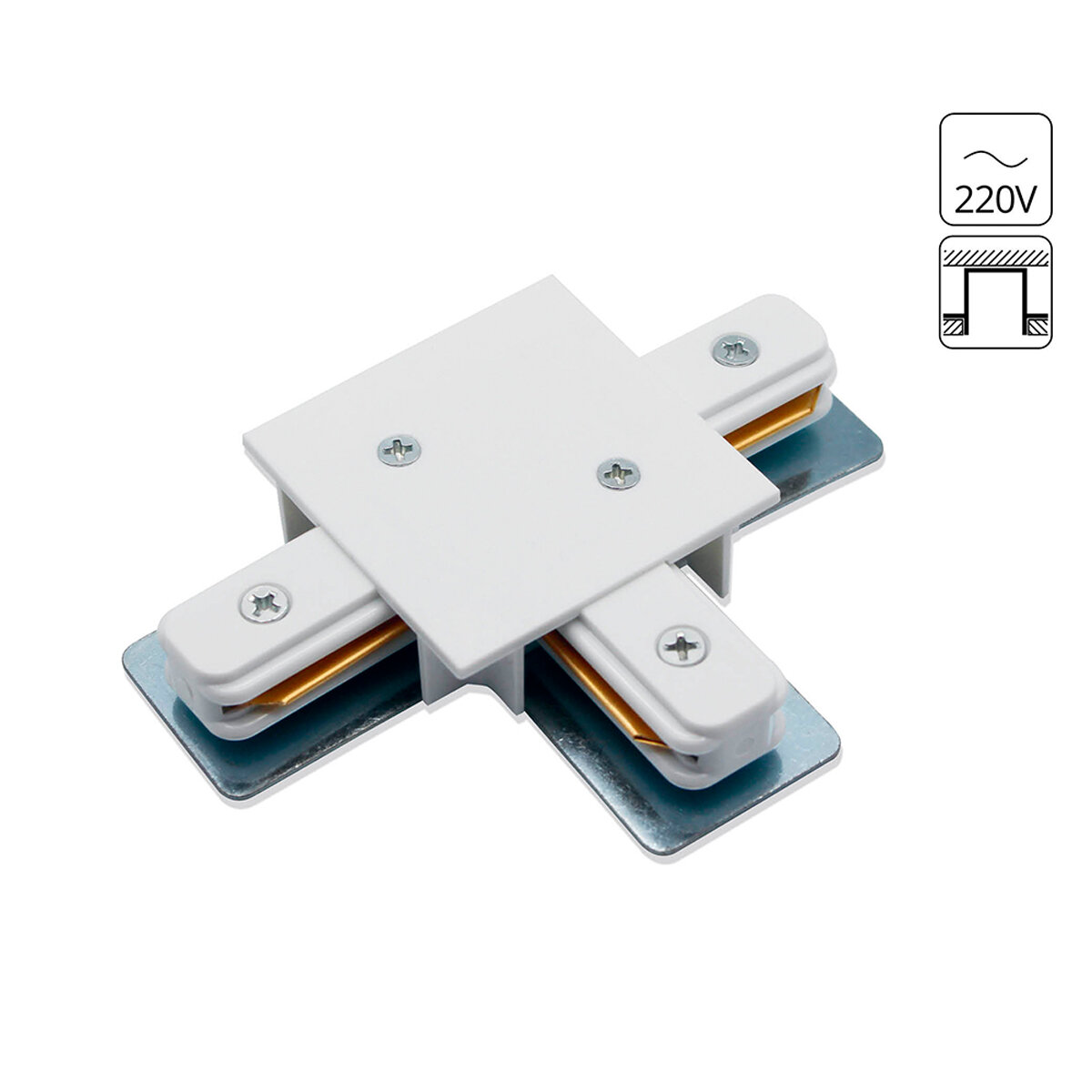 Коннектор для шинопровода Arte Lamp TRACK ACCESSORIES A140133 белый