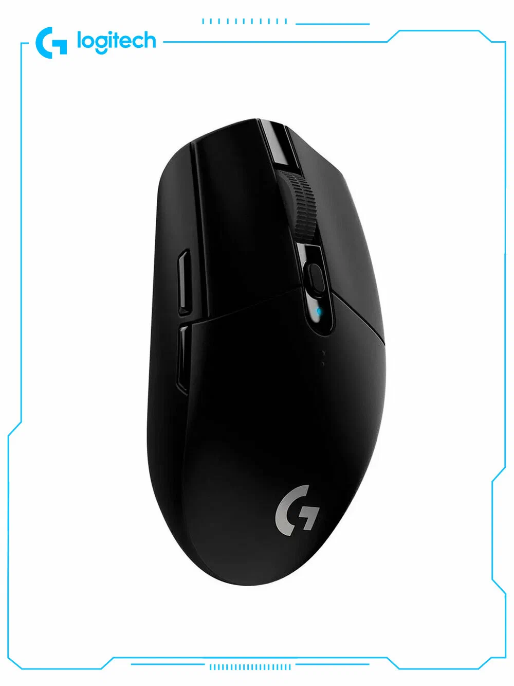 Беспроводная игровая мышь Logitech G G304 Lightspeed черный, датчик Hero, 12K DPI — фото 1