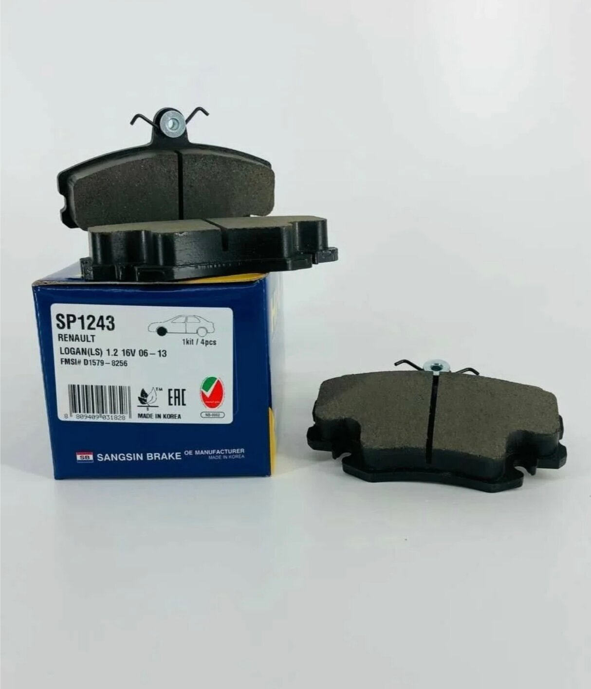 Колодки тормозные дисковые передние RENAULT LOGAN (SEVERE DUTY) SP1243SD HI-Q SP1243SD