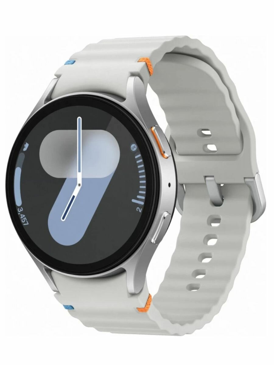 Samsung Смарт-часы Galaxy Watch 7, SM-L310, Wi-Fi, 44 мм, серебряный — фото 1