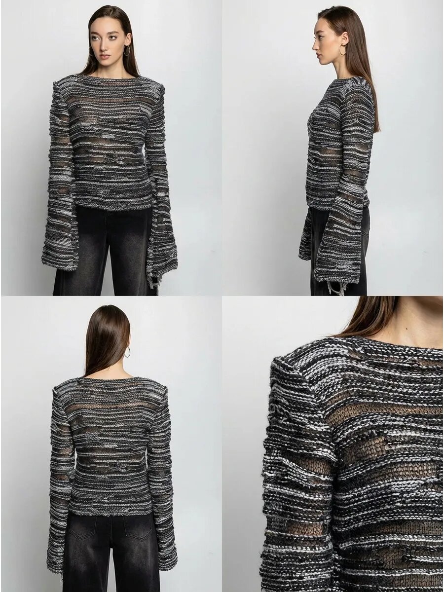 Джемпер , размер 42-48, серый — фото 1