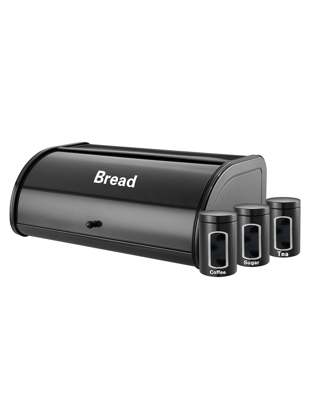 Хлебница HausRoland HR401-4, металлическая, 3 цвета, из нержавеющей стали - Черный