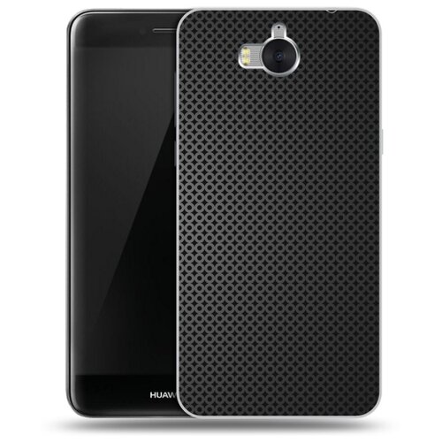 фото Дизайнерский силиконовый чехол для huawei y5 2017 металл 100gadgets