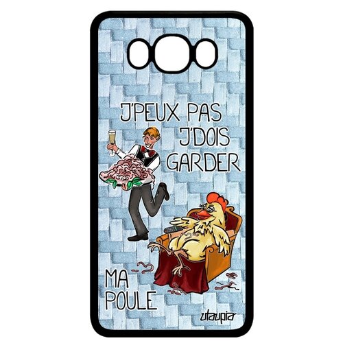 фото Чехол для galaxy j7 2016, "не могу - у меня курица!" шутка utaupia