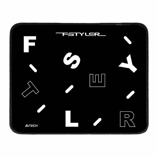 Коврик для мыши A4TECH FStyler FP25 (S) черный/белый, ткань, 250х200х2мм [fp25 black]