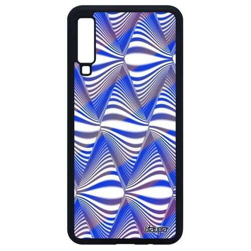 фото Чехол на мобильный galaxy a7 2018, "иллюзия волны" треугольник ромб utaupia