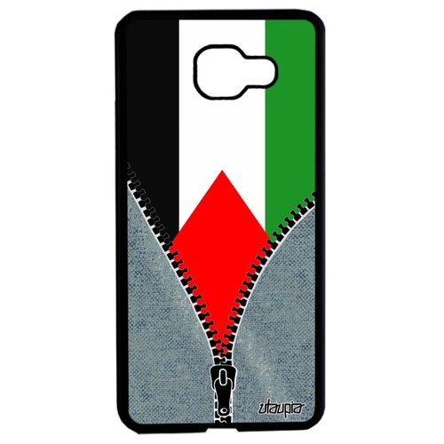 фото Чехол на смартфон samsung galaxy a5 2016, "флаг палестины на молнии" туризм путешествие utaupia