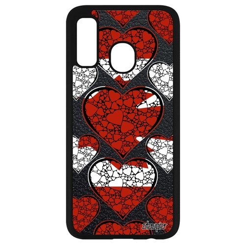 фото Чехол для мобильного galaxy a40, "флаг канады с сердцем" страна патриот utaupia