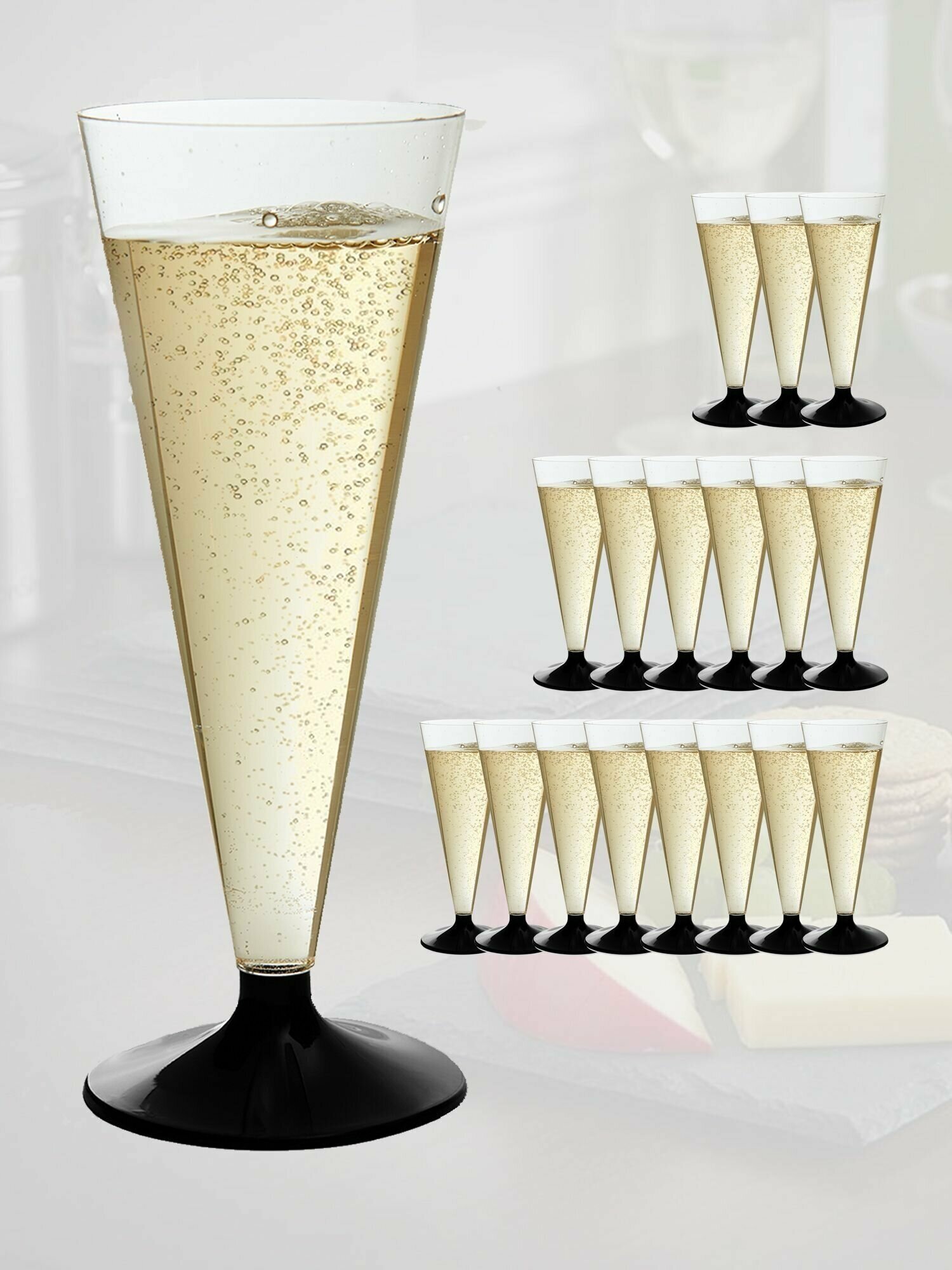 Фужер одноразовый для шампанского, 150 мл, 6 шт. - фотография № 6