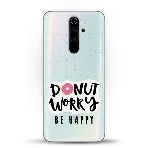 фото Силиконовый чехол donut worry на xiaomi redmi note 8 pro andy & paul