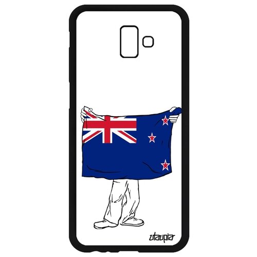 фото Чехол для мобильного samsung galaxy j6 plus 2018, "флаг новой зеландии с руками" utaupia
