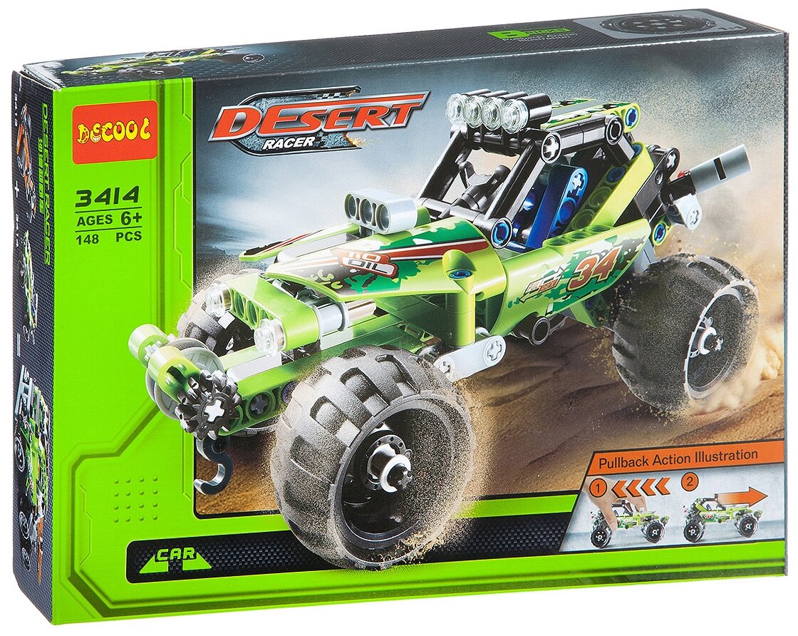 фото Конструктор Jisi bricks (Decool) Technic 3414 Пустынный багги