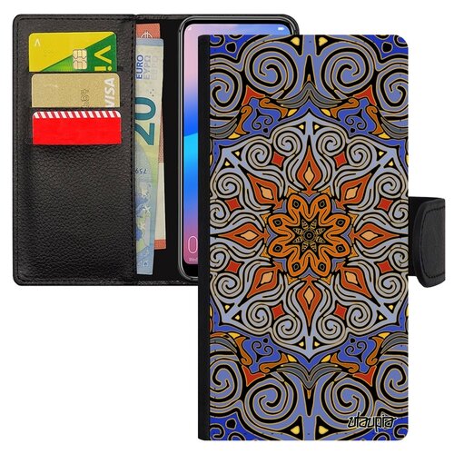 фото Чехол-книжка для смарфона p30 lite, "мандала" восточный пентаграмма utaupia