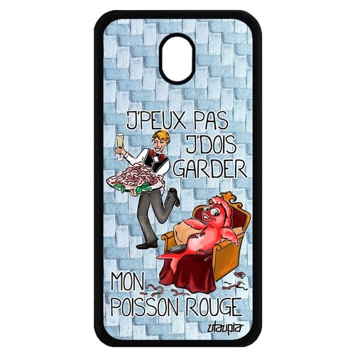 фото Чехол на смартфон samsung galaxy j7 2017, "не могу - у меня красная рыбка!" предлог анекдот utaupia
