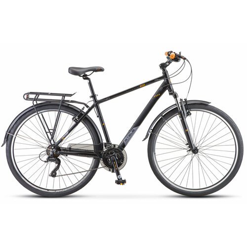 Городской велосипед STELS Navigator 800 V 28 V010 (2023) рама 21 Черный велосипед 28 stels navigator 800 v 21 ск v010 рама 21 alu рама черный 2023