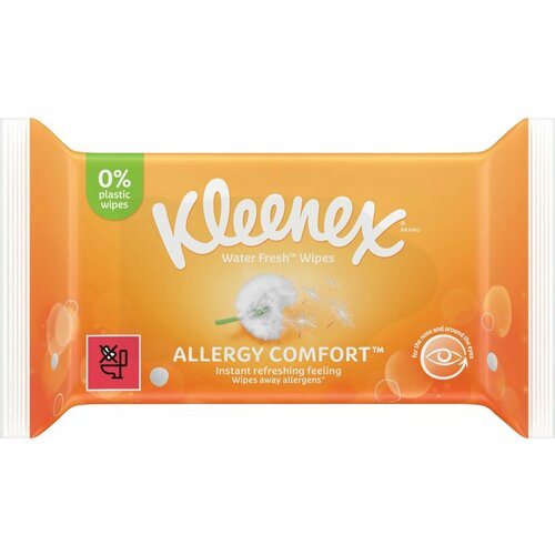 Влажные гипоаллергенные салфетки Kleenex Allergy Comfort, 40 шт в упаковке салфетки бумажные allergy comfort kleenex клинекс 56шт