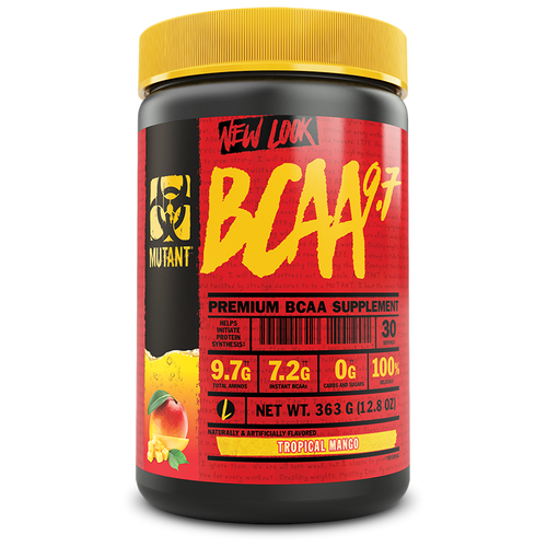 BCAA Mutant BCAA, тропическое манго, 348 гр. голубика mutant всаа 9 7 348 гр mutant