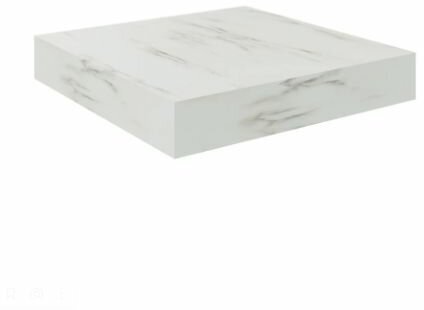 Полка мебельная White Marble 23x23.5x3.8 см МДФ цвет белый мрамор