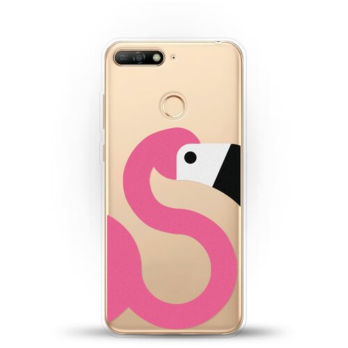 фото Силиконовый чехол фламинго на honor 7c andy & paul