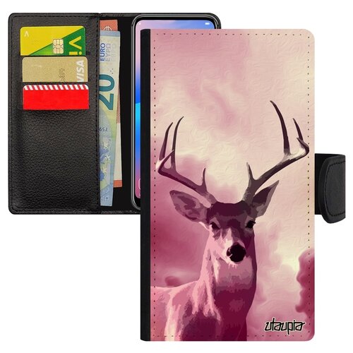 фото Чехол-книжка на смартфон iphone 8, "олень" лань копыта utaupia