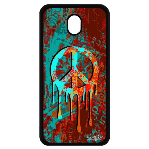 фото Чехол для мобильного samsung galaxy j7 2017, "peace and love" мир и любовь символ utaupia